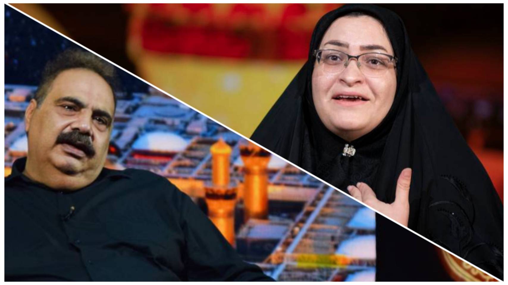 حضور نخستین بانوی موکب‌دار ایرانی و علی کاظمی در برنامه «نشان ارادت»